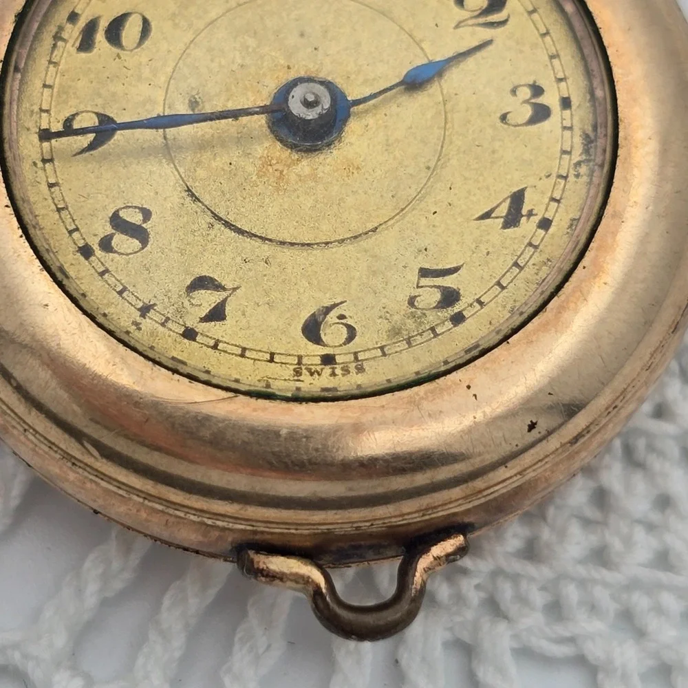 Antique A Schild Swiss Pocket Watch Gold Filled G Ducommun Case 1915 Non Running